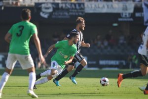 Una jugada del partido.