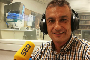 Israel Polo feliz en el Carrusel Deportivo de la Cadena SER.