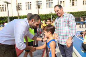 Alcalde y concejal de Deportes siguieron de cerca la actividad.