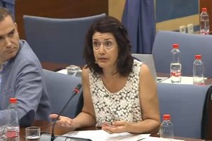 Parlamentarios en la Comisión de Fomento de ayer.