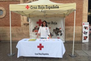 Mesa instalada en el Mercado Central.