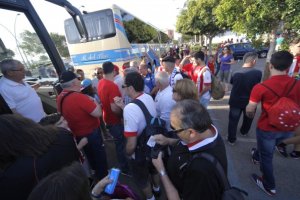 Caravana rojiblanca a Córdoba.