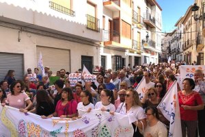 Manifestación este sábado en Vélez-Rubio en una imagen compartida por Francisca Iglesias.