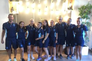 Las ocho árbitras de Almería.