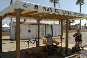 Zona accesible en el litoral abderitano.