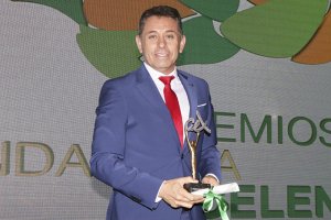 Francisco Belmonte, presidente de Biosabor, con el Premio