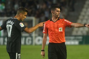 Corpas y Moreno en el partido de El Arcángel.