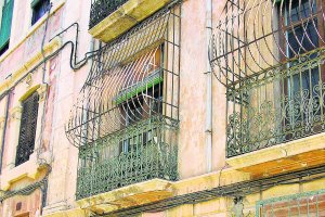 Parte trasera del edificio del ayuntamiento que daba a la calle Juez.