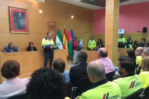 El representante del Comité de Empresa durante su intervención en el Pleno de ayer.