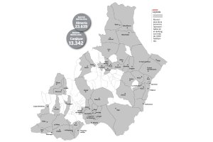 Municipios de la provincia representados en el ránking con más de 1.000 habitantes.