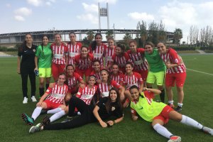 El Almería al final del partido.