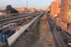 Imagen de las obras de ampliación de Sierra Alhamilla