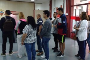 Abonados, este martes, adquiriendo entradas para el partido del sábado en Granada.