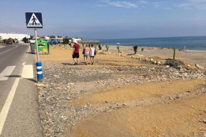 Una playa de Mojácar en el mes de septiembre.