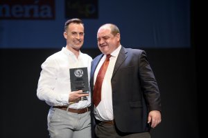 Pablo Jaramillo con Pascual Gualda delegado de la ONCE en Almería.
