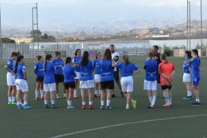 Entrenamiento del Almería femenino.