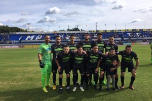 El once del CD El Ejido en Marbella.