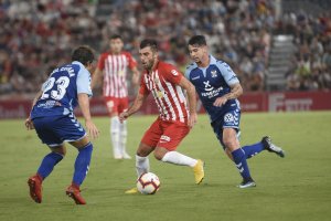 Luis Rioja en el Almería-Tenerife.