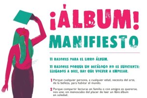 Detalle del manifiesto del álbum que se leerá esta tarde.