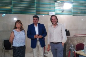 Momento del regreso de Mabel Hernández tras su primera renuncia