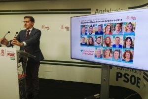 Sánchez Teruel, ayer en la sede del PSOE.