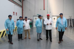 Concepción Cobo durante su visita.