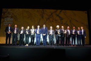 Los galardonados en la XXXII edición de los Premios Macael.