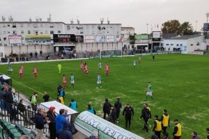 Imagen del partido en El Palmar.