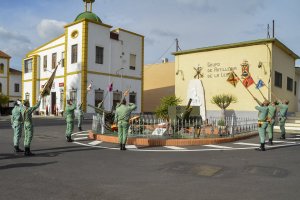 Homenaje de los artilleros.