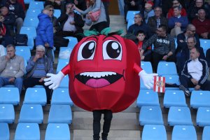 Esta debe de ser la mascota oficial del Almería y en partidos como el de hoy...