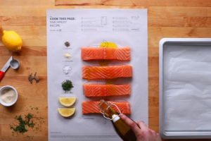 Set de recetas ilustradas.