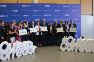 Empresarios almerienses en un acto del Corredor.