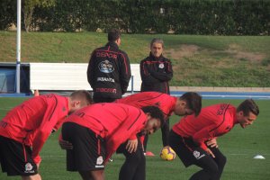 El Depor ha entrenado este martes en el Anexo.