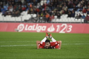 Álvaro Giménez es uno de los fijos en el once del Almería.