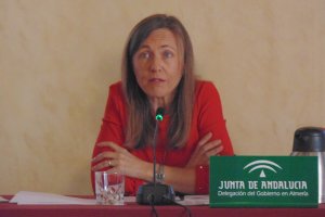 La Delegada de Educación durante la presentación del inicio del curso académico.
