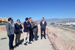 Visita a las obras del paso nivel de El Puche