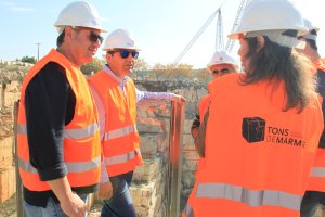 Representantes de Macael durante la visita a Portugal.