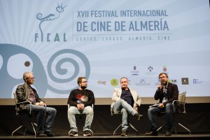En la presentación, Miguel Ángel Muñoz, Ignacio Pablo Rico, José Francisco Montero y Evaristo Martínez.