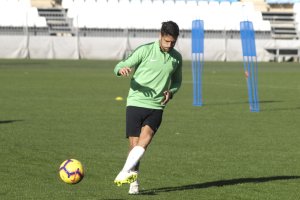 José Romera en el entrenamiento.