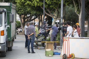 Imagen del rodaje dirigido por Terence Hill en Almería.