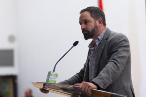 Abascal, en el mitin de VOX en Aguadulce.