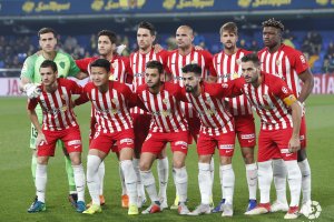El once del Almería contra el Villarreal.