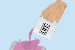 Las ilustraciones de Castro son una crítica al uso que a veces hacemos de las redes sociales.