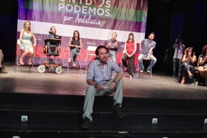 Mitin de Pablo Iglesias en Almería en las últimas generales.