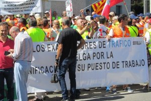 Imagen de archivo de una manifestación celebrada en Sevilla.