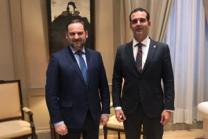 Foto antes de la reunión de ayer en Madrid.