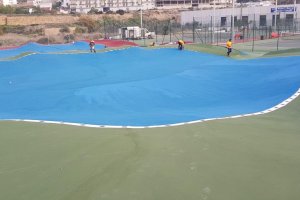 Imagen de la zona de la pista en Albox.