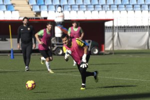 René Román en un entrenamiento.
