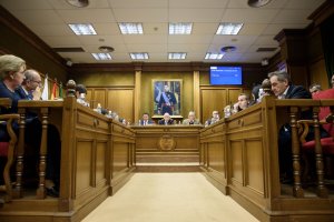 Pleno de la Diputación celebrado este miércoles.