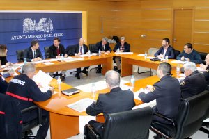 Reunión de la Junta Local de Seguridad en El Ejido.